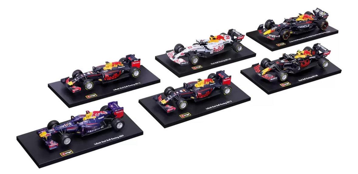 Bburago Set de 6 Monoplazas Red Bull Racing