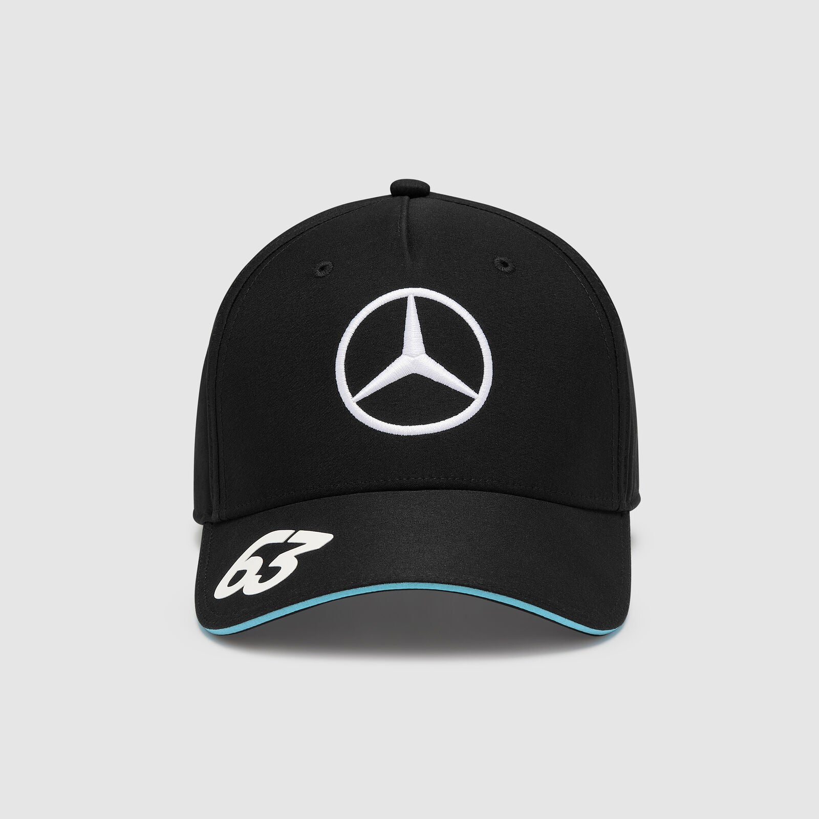 Gorra Negra Mercedes del Piloto George Russell 2024