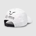 Gorra Mercedes Blanca del Piloto Hamilton 2023