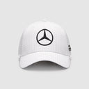 Gorra Mercedes Blanca del Piloto Hamilton 2023