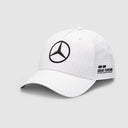 Gorra Mercedes Blanca del Piloto Hamilton 2023